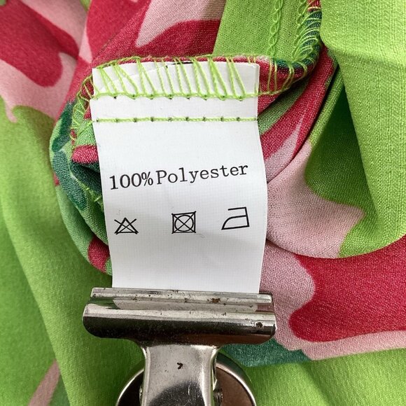 Gingham & Heels Womens One Shoulder Midi Dress Jacquard Romantic Floral Sz 16 - Picture 12 of 16